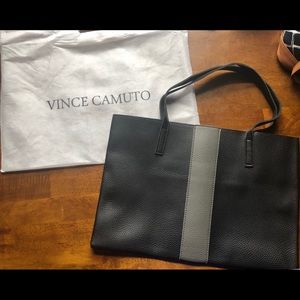 Vince Camuto black and gray tote